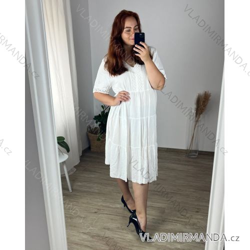 Women's strapless summer dress (S/M ONE SIZE) ITALIAN FASHION IM4235416