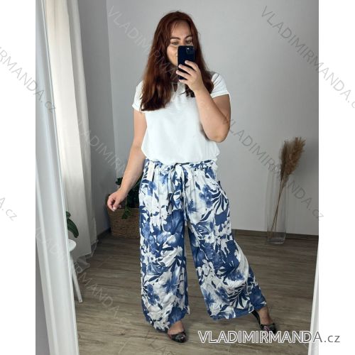 Women's Summer Long Harem Pants (42/44/46 ONE SIZE) ITALIAN FASHION IM424361
