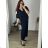 Long Jumpsuit with Pendant 3/4 Long Sleeve Women's Plus Size (50-58) ITALIAN FASHION IMWEC24016