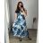 Women's summer short sleeve dress (44/46/48 ONE SIZE) ITALIAN FASHION IM424287