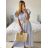 Women's sleeveless linen dress for women (UNI SM) ITALIAN FASHION IMM20249