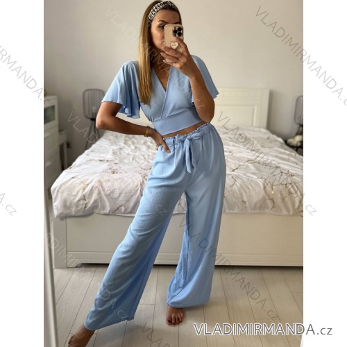 Women's elegant party long sleeve dress (S/M ONE SIZE) ITALIAN FASHION IM322282 -   Light blue -   S / M