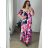 Women's Long Sleeve Shirt Dress (S/M ONE SIZE) ITALIAN FASHION IMWD232607 -   pink -   48/50