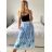 Women's Medium Length Skirt (S/M ONE SIZE) ITALIAN FASHION IMM23HG3154 -   turquoise -   S / M