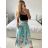 Women's Medium Length Skirt (S/M ONE SIZE) ITALIAN FASHION IMM23HG3154 -   turquoise -   S / M