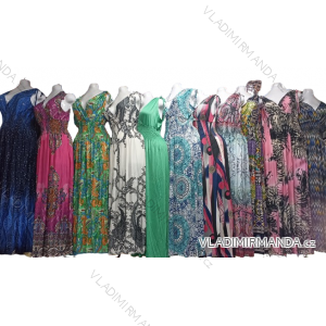 Women's Long Elegant Icecool Sleeveless Dress (S/ML/XL) ITALIAN FASHION AINUOSI IMB24Y1090