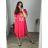 Long dress oversize short sleeve women's viscose oversized Dreamcatcher (2XL/3XL/4XLONE SIZE) ITALIAN FASHION MD22450/DUR dark blue 2XL/3XL