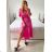 Women's Long Chiffon Short Sleeve Dress (S/M ONE SIZE) ITALIAN FASHION IMWGM23456