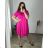Shirt extended 3/4 long sleeve women's (L/XL/2XL ONE SIZE) ITALIAN FASHION IM423025