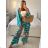 Women's Long Sleeve Tunic Pants Set (S/M/L ONE SIZE) ITALIAN FASHION IMWBS24271