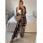 Women's Long Sleeve Tunic Pants Set (S/M/L ONE SIZE) ITALIAN FASHION IMWBS24271