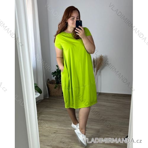 Women's Long Chiffon Short Sleeve Dress (S/M ONE SIZE) ITALIAN FASHION IMWGS231048