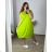 Women's Long Chiffon Short Sleeve Dress (S/M ONE SIZE) ITALIAN FASHION IMWGS231048