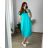 Women's Long Chiffon Short Sleeve Dress (S/M ONE SIZE) ITALIAN FASHION IMWGS231048