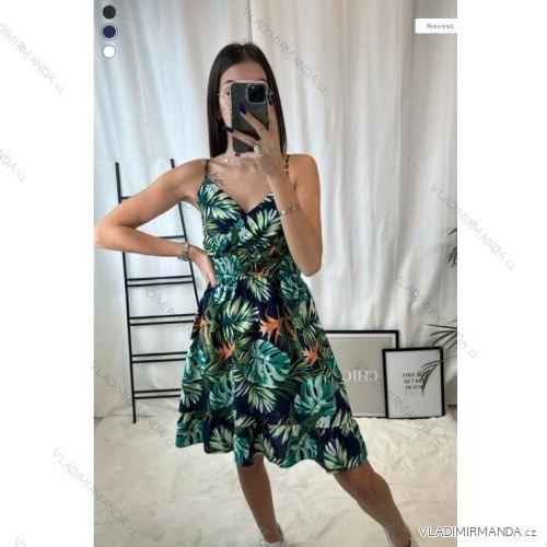Women's Long Chiffon Short Sleeve Dress (S/M ONE SIZE) ITALIAN FASHION IMWGS231048