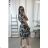 Women's Long Chiffon Short Sleeve Dress (S/M ONE SIZE) ITALIAN FASHION IMWGS231048