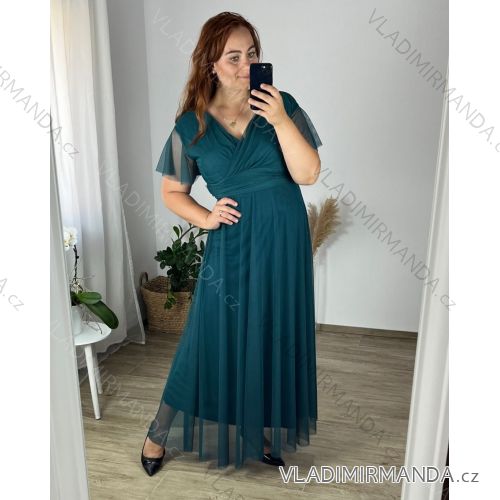 Dress Long Elegant Party Short Sleeve Women's Plus Size (2XL-4XL) ITALIAN FASHION IMPSH233589V