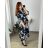 Women's Long Chiffon Short Sleeve Dress (S/M ONE SIZE) ITALIAN FASHION IMWGS231048