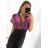 Women's summer icecool dress with sleeve (M/L, XL/2XL) AINUOSI ITALIAN FASHION IMB239922 -   red -   M / L