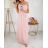 Women's long summer sleeveless dress (UNI SM) ITALIAN MODE IMD20200IM4 white S / M