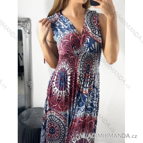 Women's Icecool Sleeveless Summer Dress (M/L, XL/2XL) AINUOSI ITALIAN FASHION IMB249079 -   red -   M / L