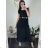 Women's Sleeveless Sequin Velvet Long Party Dress (S/M ONE SIZE) ITALIAN FASHION IMWB233931