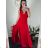 Women's Long Chiffon Short Sleeve Dress (S/M ONE SIZE) ITALIAN FASHION IMWGS231048