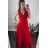Women's Long Chiffon Short Sleeve Dress (S/M ONE SIZE) ITALIAN FASHION IMWGS231048