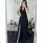 Women's Long Chiffon Short Sleeve Dress (S/M ONE SIZE) ITALIAN FASHION IMWGS231048
