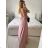 Women's Long Elegant Party Sleeveless Dress (S/M ONE SIZE) ITALIAN FASHION IMPBB2480872bl
