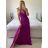 Women's Long Chiffon Short Sleeve Dress (S/M ONE SIZE) ITALIAN FASHION IMWGS231048
