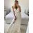 Women's Long Chiffon Short Sleeve Dress (S/M ONE SIZE) ITALIAN FASHION IMWGS231048
