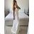 Women's Long Chiffon Short Sleeve Dress (S/M ONE SIZE) ITALIAN FASHION IMWGS231048