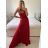 Women's Long Chiffon Short Sleeve Dress (S/M ONE SIZE) ITALIAN FASHION IMWGS231048