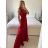 Women's Long Chiffon Short Sleeve Dress (S/M ONE SIZE) ITALIAN FASHION IMWGS231048
