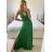 Women's Long Chiffon Short Sleeve Dress (S/M ONE SIZE) ITALIAN FASHION IMWGS231048