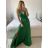 Women's Long Chiffon Short Sleeve Dress (S/M ONE SIZE) ITALIAN FASHION IMWGS231048