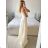 Women's Long Chiffon Short Sleeve Dress (S/M ONE SIZE) ITALIAN FASHION IMWGS231048