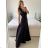 Women's Long Chiffon Short Sleeve Dress (S/M ONE SIZE) ITALIAN FASHION IMWGS231048