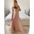 Women's Long Chiffon Short Sleeve Dress (S/M ONE SIZE) ITALIAN FASHION IMWGS231048
