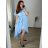 Women's Long Chiffon Short Sleeve Dress (S/M ONE SIZE) ITALIAN FASHION IMWGS231048 -   Green
 -   52/54