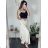 Women's Summer Long Harem Pants (S/M/L ONE SIZE) ITALIAN FASHION IMD24199/DUR -   white -   S / M