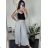 Women's Summer Long Harem Pants (S/M/L ONE SIZE) ITALIAN FASHION IMD24199/DUR -   white -   S / M