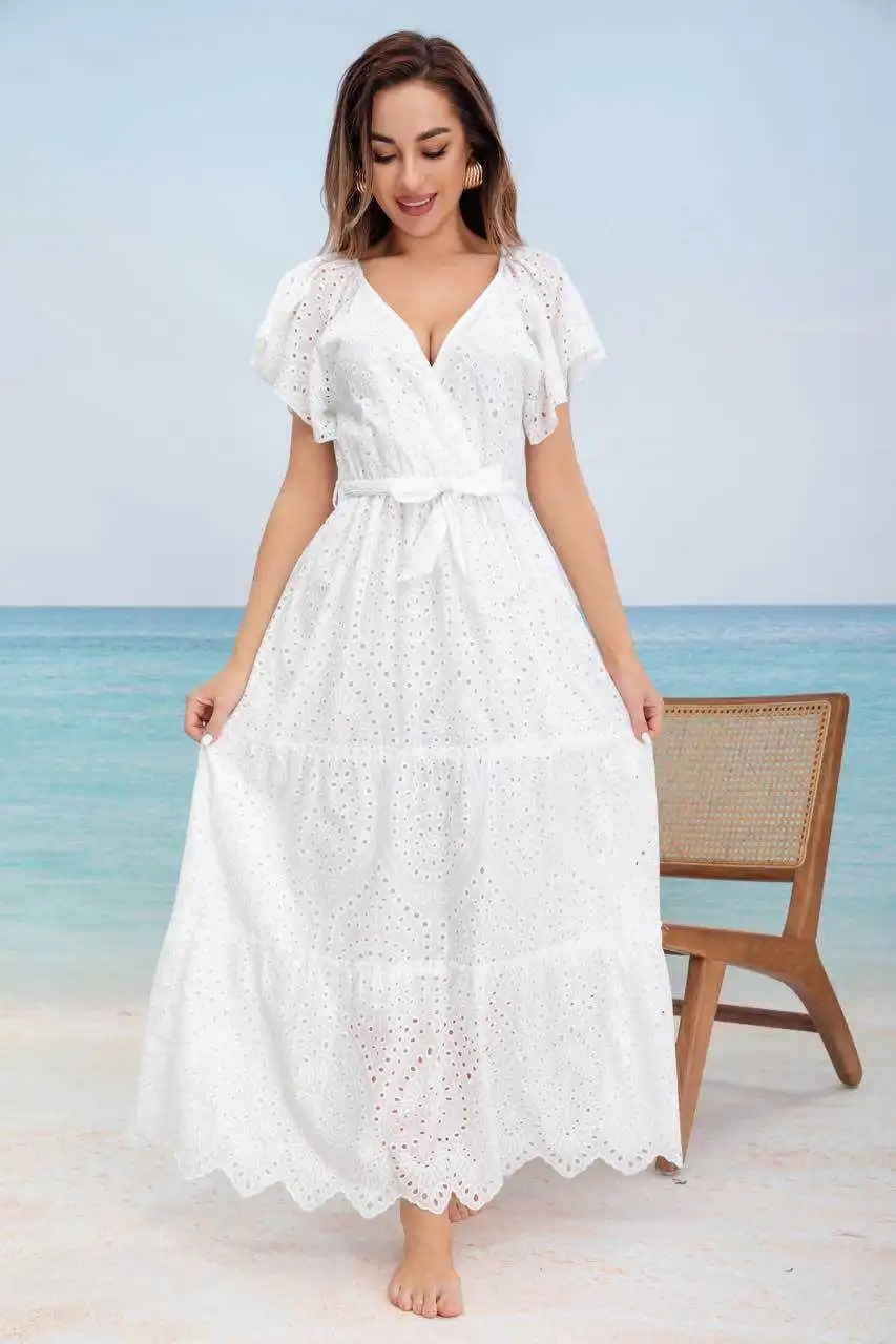 Women's 3/4 Long Sleeve Summer Dress (S/M ONE SIZE) INDIAN FASHION IMPEM23R9923