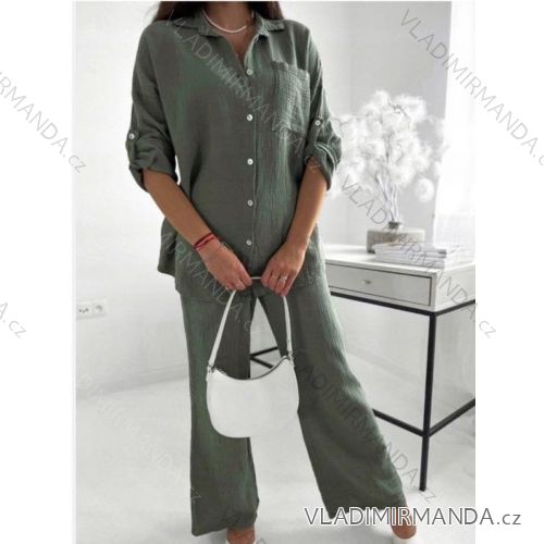 Women's Long Sleeve Knitted Sweater (S/M ONE SIZE) ITALIAN FASHION IMWAE23047