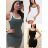 Satin Women's Long Summer Strapless Dress (S / M / L ONE SIZE) ITALIAN FASHION IMM22694