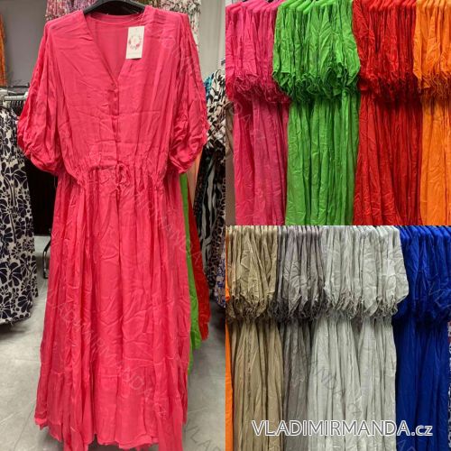 Women's Long Sleeve Shirt Dress (S/M ONE SIZE) ITALIAN FASHION IMWD232607