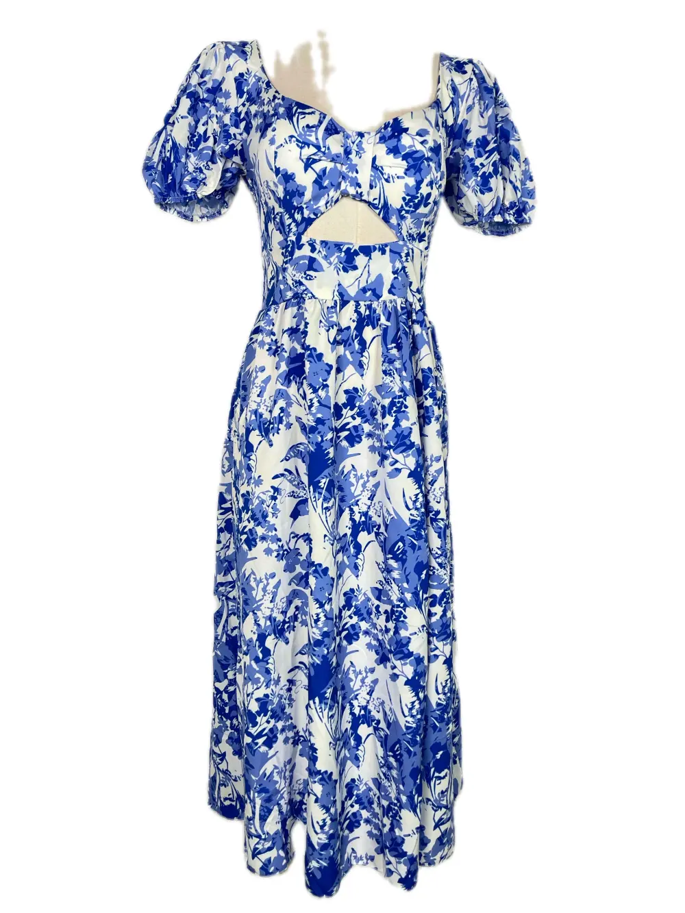 Women's Long Summer Short Sleeve Dress (XS/S/M ONE SIZE) ITALIAN FASHION IMPBB24U11581