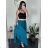 Women's Summer Long Harem Pants (42/44/46 ONE SIZE) ITALIAN FASHION IM424361 dark pink S / M