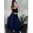 Women's Summer Long Harem Pants (42/44/46 ONE SIZE) ITALIAN FASHION IM424361 dark pink S / M